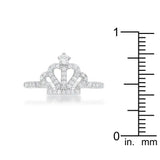 Elina 0.36ct CZ Rhodium Simple Crown Ring - JGI - Flyclothing LLC