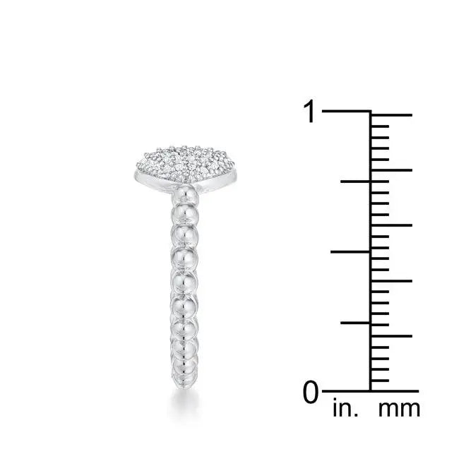 Stunning CZ Rhodium Ring - JGI - Flyclothing LLC