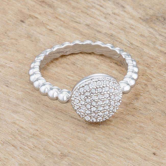 Stunning CZ Rhodium Ring - JGI - Flyclothing LLC