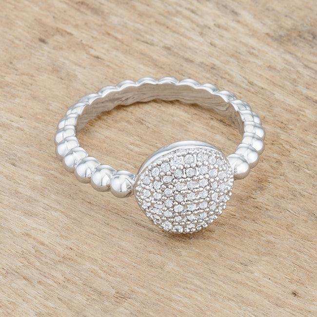 Stunning CZ Rhodium Ring - JGI - Flyclothing LLC
