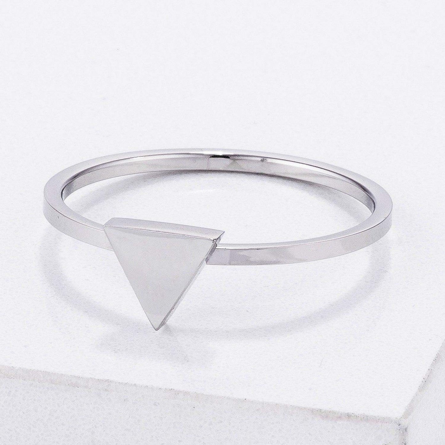 Stainless Steel Triangle Stackable Ring - JGI - Flyclothing LLC