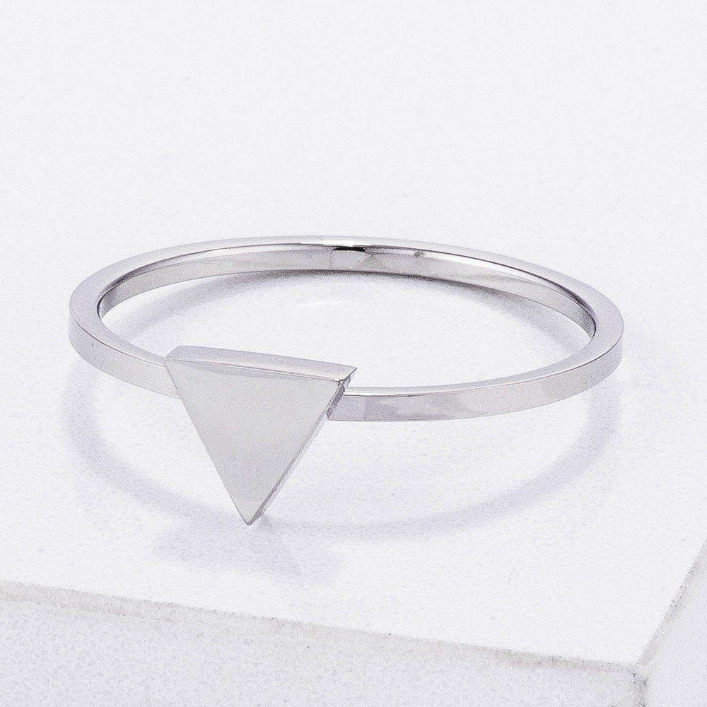 Stainless Steel Triangle Stackable Ring - JGI - Flyclothing LLC
