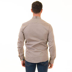 Gravity Homme Men's Long Sleeve Button Down / Bliss Natural R1 - Gravity Homme