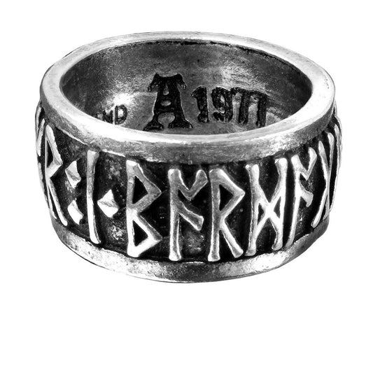 Alchemy Gothic Runeband Ring - Flyclothing LLC