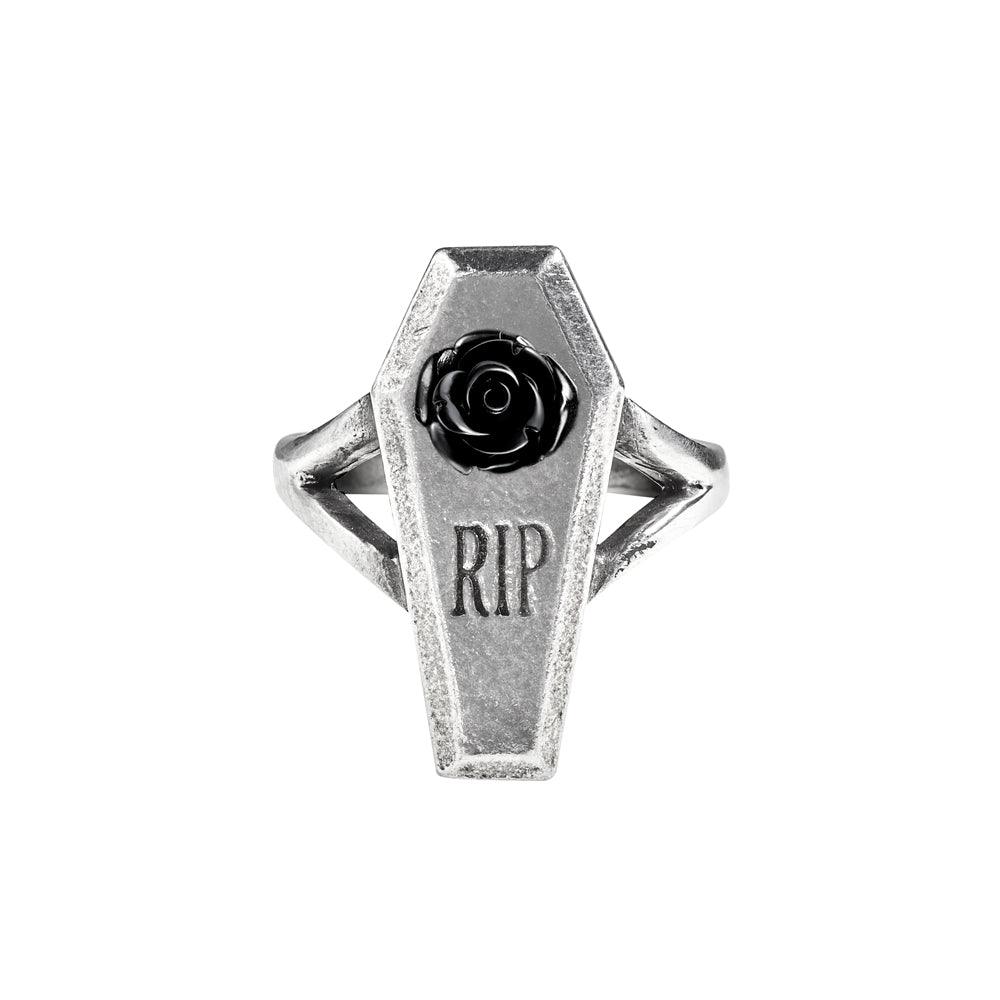 Alchemy Gothic Jewelry RIP Rose Ring - Flyclothing LLC
