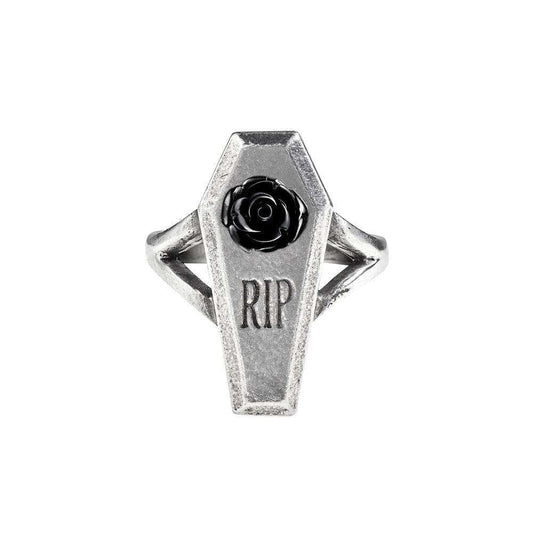 Alchemy Gothic Jewelry RIP Rose Ring - Alchemy Gothic - Flyclothing LLC