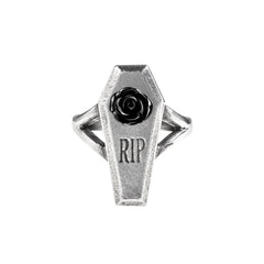 Alchemy Gothic RIP Rose Ring - Flyclothing LLC