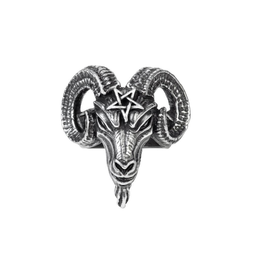 Alchemy Gothic  Baphomet Ring - Flyclothing LLC