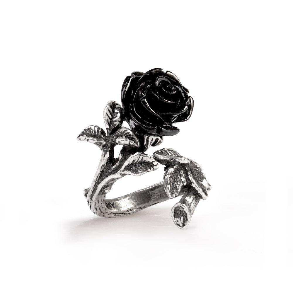 Alchemy Gothic Wild Black Rose Ring - Alchemy Gothic - Flyclothing LLC