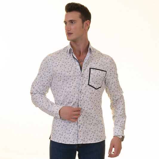 Gravity Homme Men's Long Sleeve Button Up / Memory Lane R4 - Gravity Homme