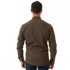 Gravity Homme Men's Long Sleeve Button Up / Evergreen R5 - Gravity Homme