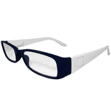Dark Blue and White Reading Glasses Power +2.25, 3 pack - Siskiyou Buckle