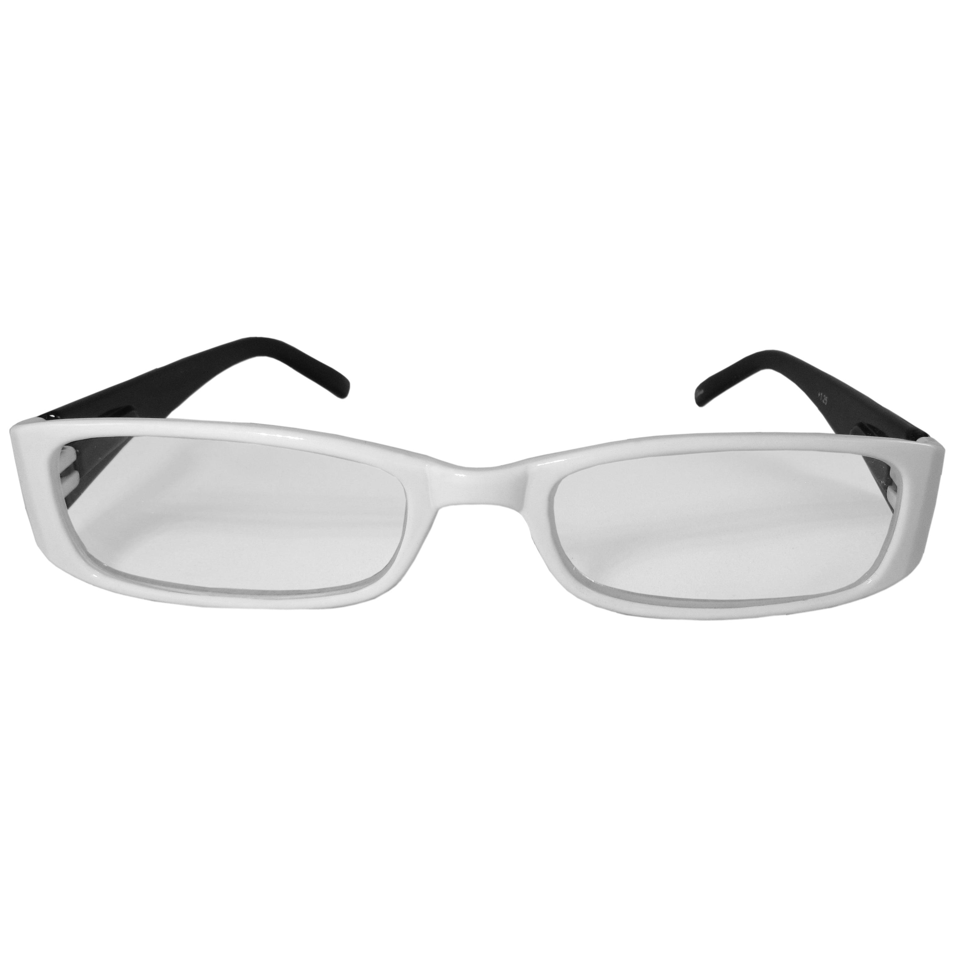 White and Black Reading Glasses Power +2.00, 3 pack - Flyclothing LLC
