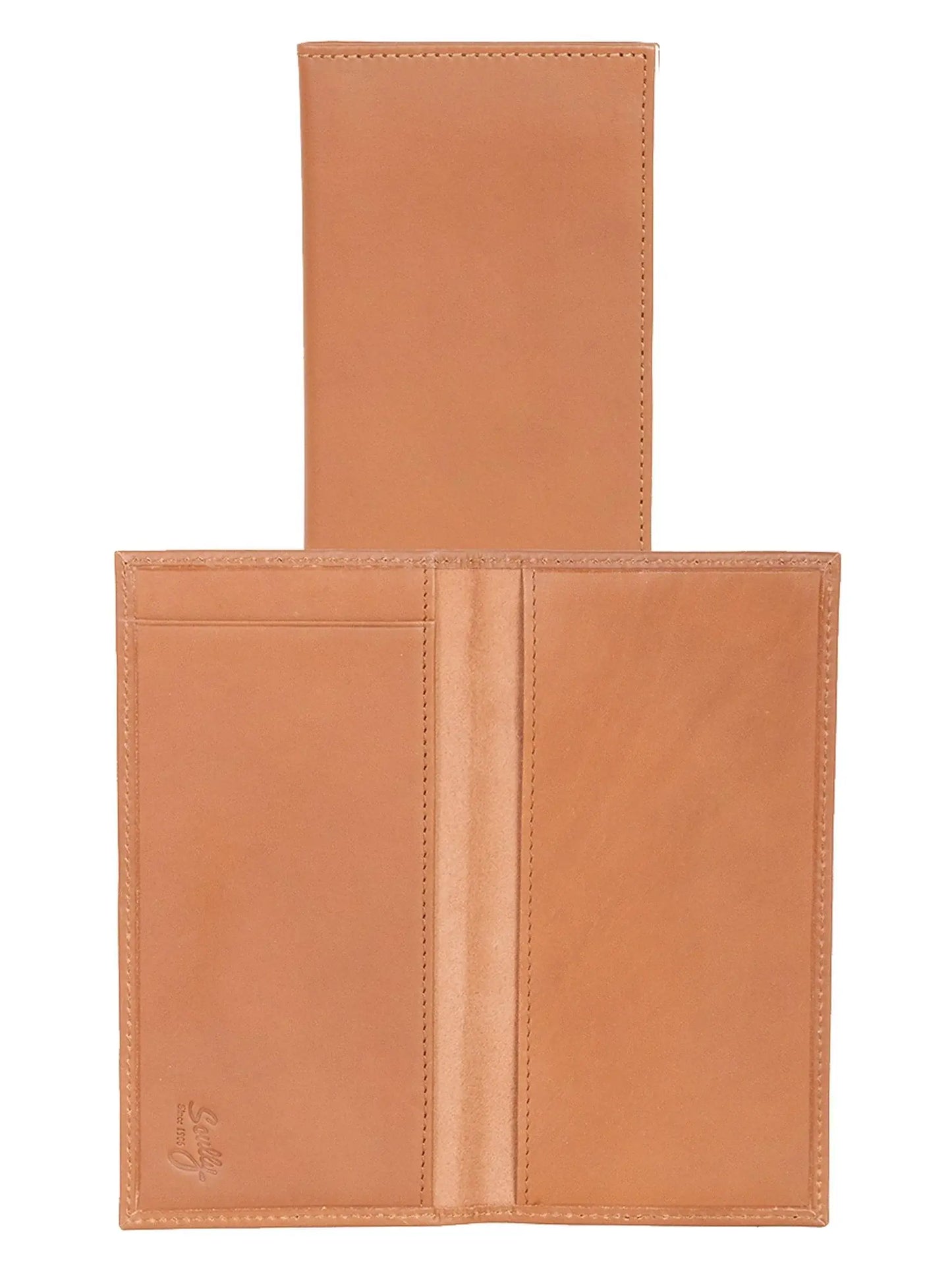 Scully BROWN CHECKBOOK COVER - Scully Leather - Flyclothing LLC
