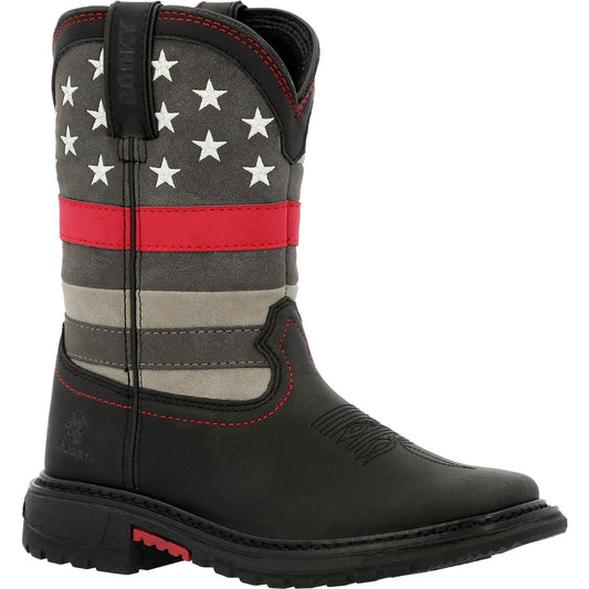 Rocky Red Line Kids Western Boot - Rocky