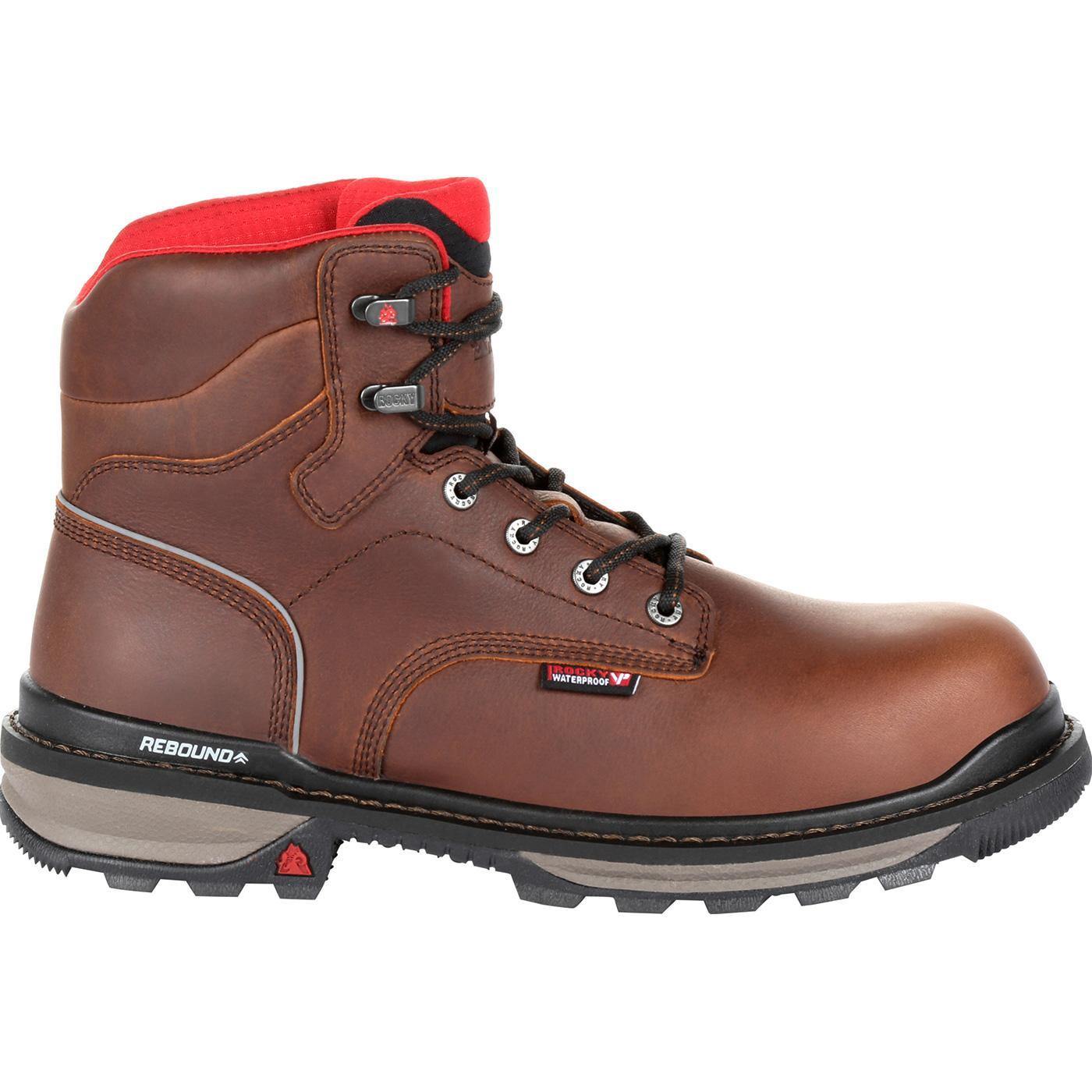 Rocky Rams Horn Waterproof Composite Toe Work Boot - Flyclothing LLC