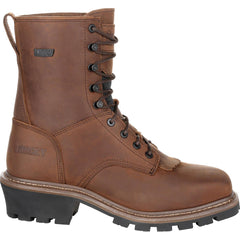 Rocky Square Toe Logger Waterproof Work Boot - Rocky