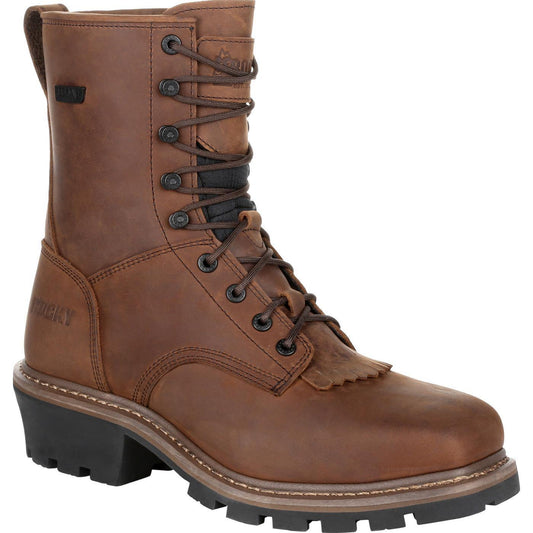 Rocky Square Toe Logger Waterproof Work Boot - Rocky