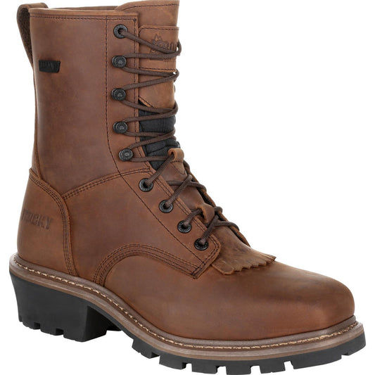Rocky Square Toe Logger Composite Toe Waterproof Work Boot - Flyclothing LLC