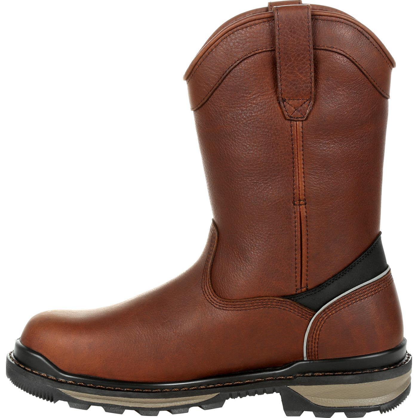 Rocky Rams Horn Waterproof Composite Toe Pull-On Work Boot - Flyclothing LLC