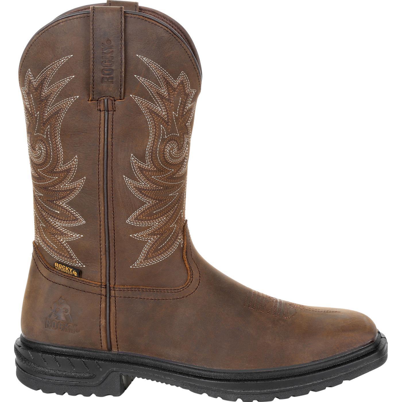 Rocky Worksmart 11" Composite Toe Waterproof Western Boot - Flyclothing LLC