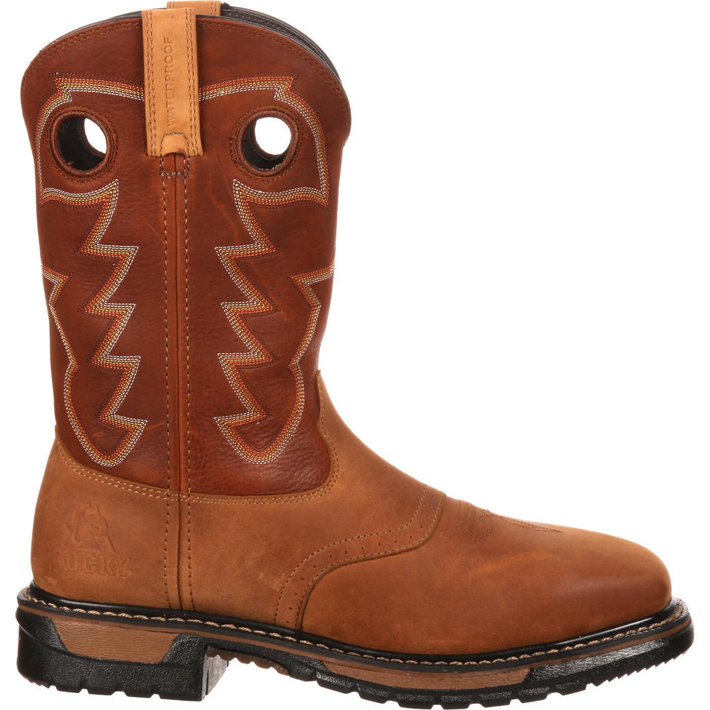 Rocky Original Ride Steel Toe Waterproof Western Boot - Flyclothing LLC