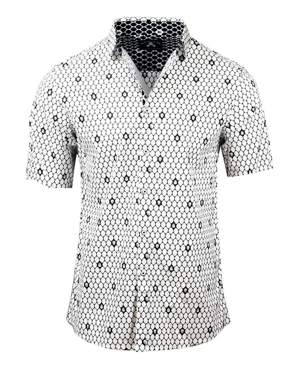 Rock Roll n Soul S/S Overkill White Skull Shirt - Rock Roll N Soul Clothing