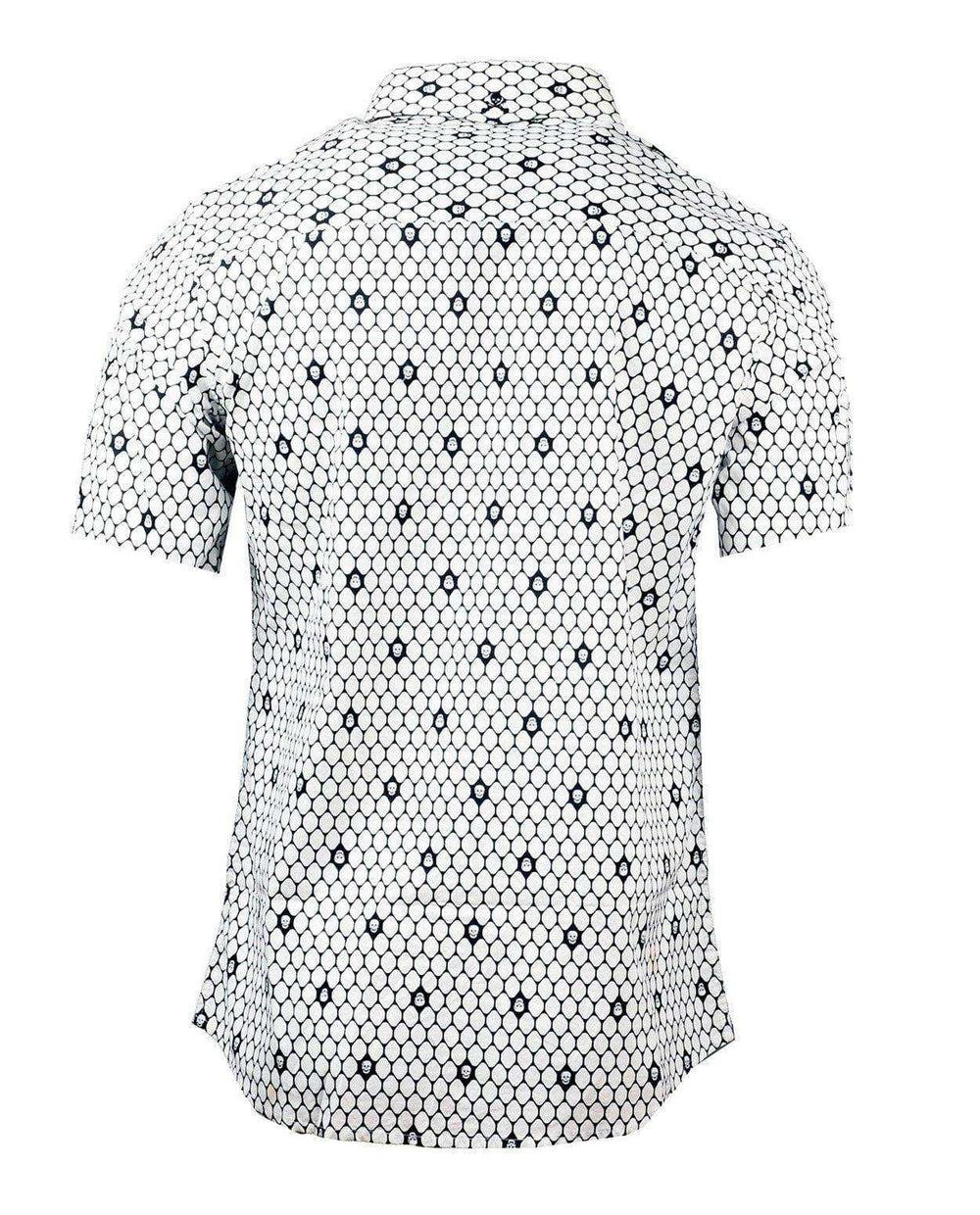 Rock Roll n Soul S/S Overkill White Skull Shirt - Rock Roll N Soul Clothing - Flyclothing LLC