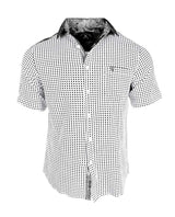 English Heroes S/S GAMBLING POLKA DOT BLUES WHITE - Rock Roll N Soul Clothing - Flyclothing LLC