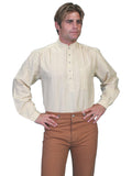 Scully NATURAL TONAL DOBBY STRIPE SHIRT - Scully Leather