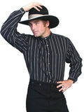 Scully BLACK DOBBY STRIPE SHIRT - Flyclothing LLC