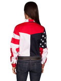 Scully RED LADIES STARS/FLAG BLOUSE - Scully Leather