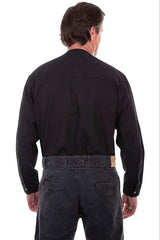 Scully BLACK COTTON PIQUE PULLOVER SHIRT - Flyclothing LLC