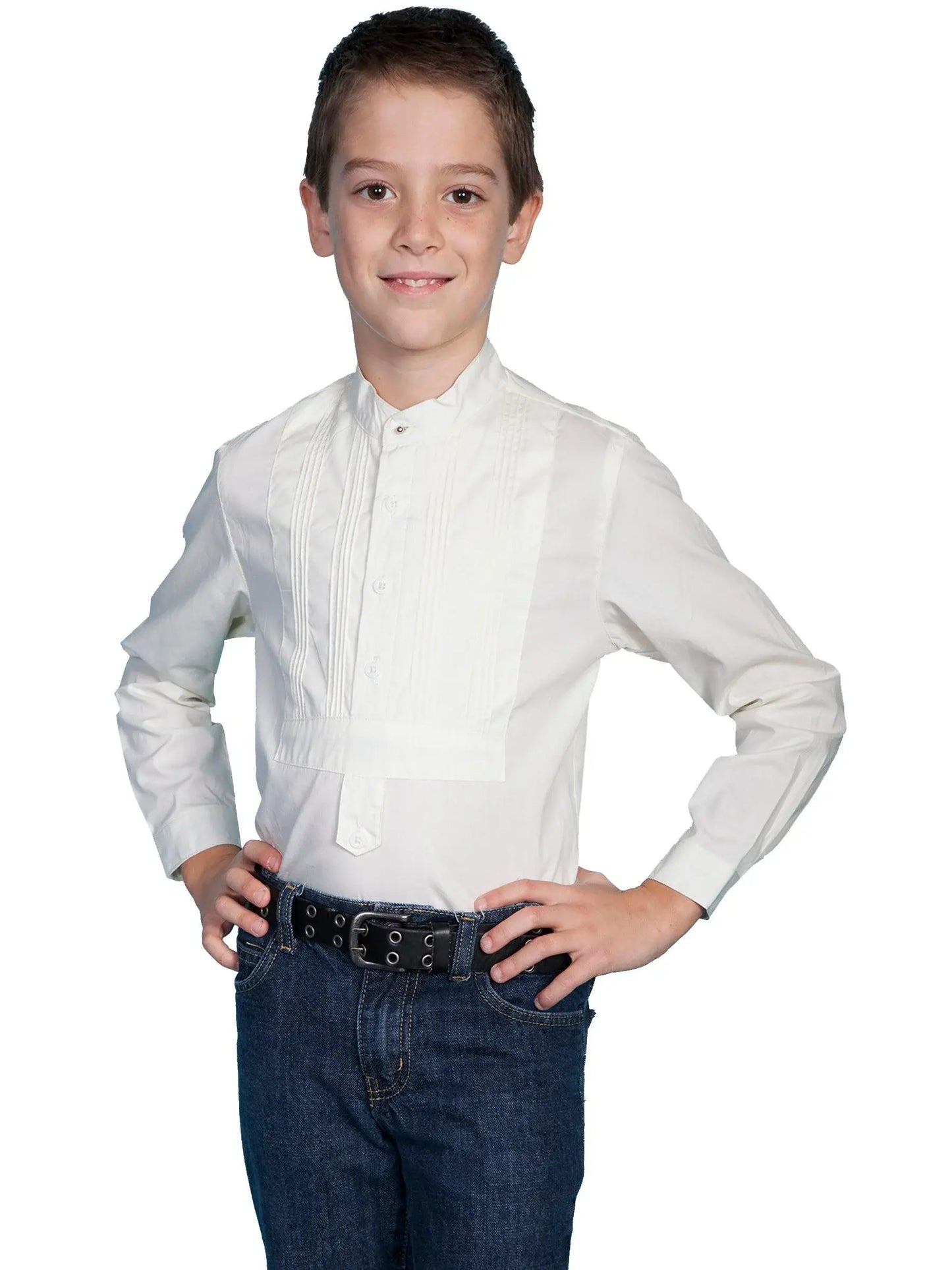 Scully IVORY KIDS TUXEDO FRONT SHIRT - Scully Leather - Flyclothing LLC