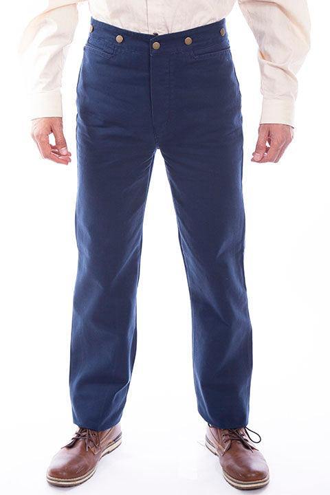 Scully NAVY CANVAS PANTS - Scully Leather