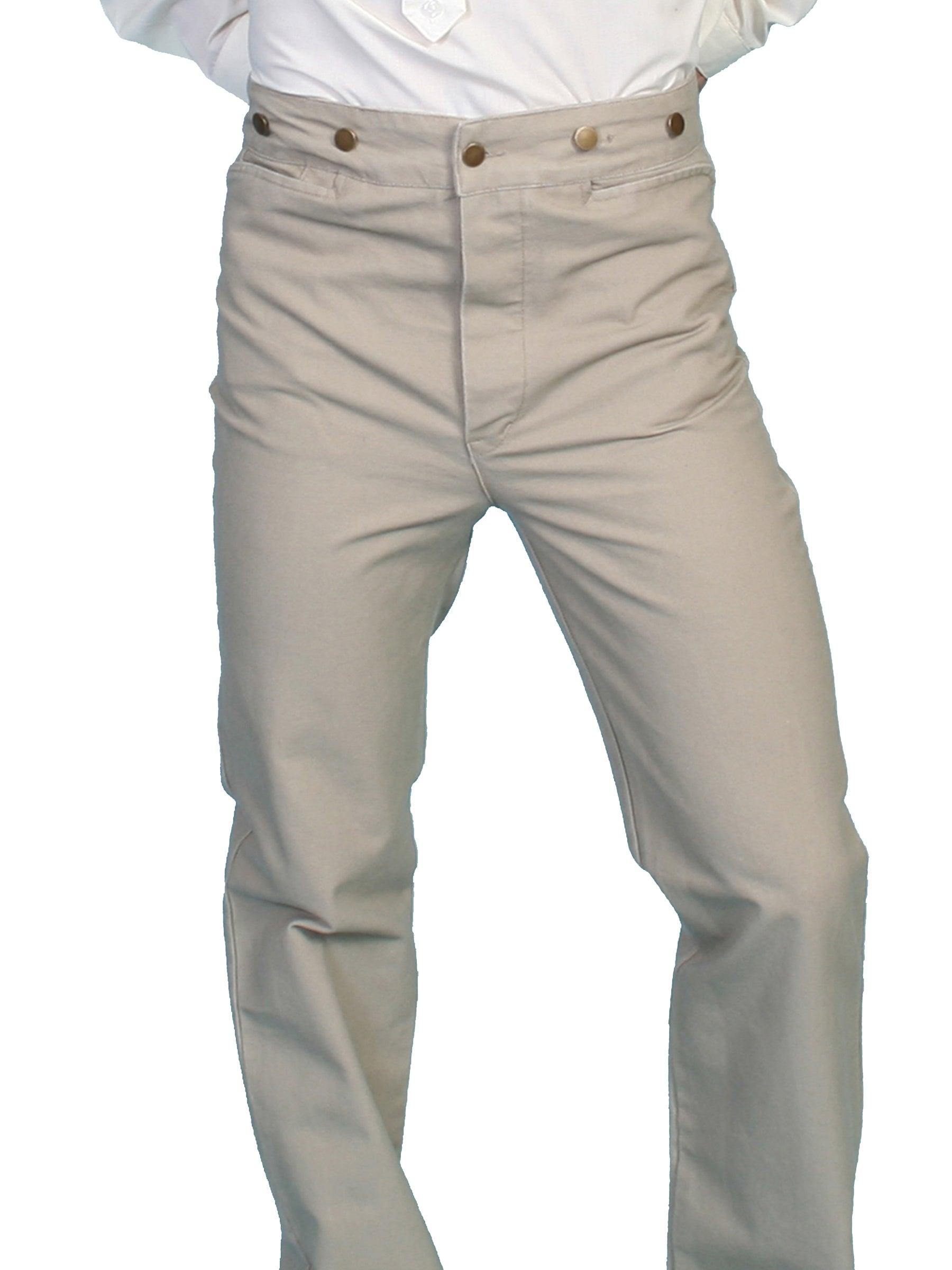 Scully Leather Sand Canvas Mens Pant - Flyclothing LLC