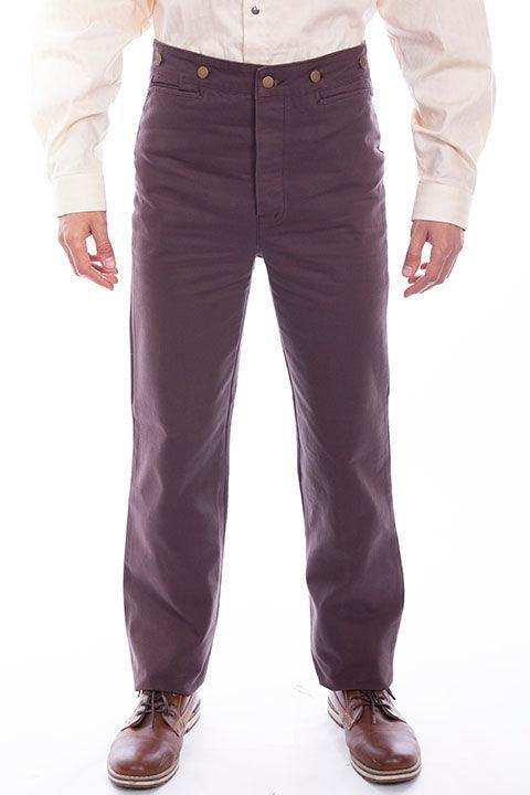Scully Leather Walnut Canvas Mens Pant - Scully Leather - Flyclothing LLC