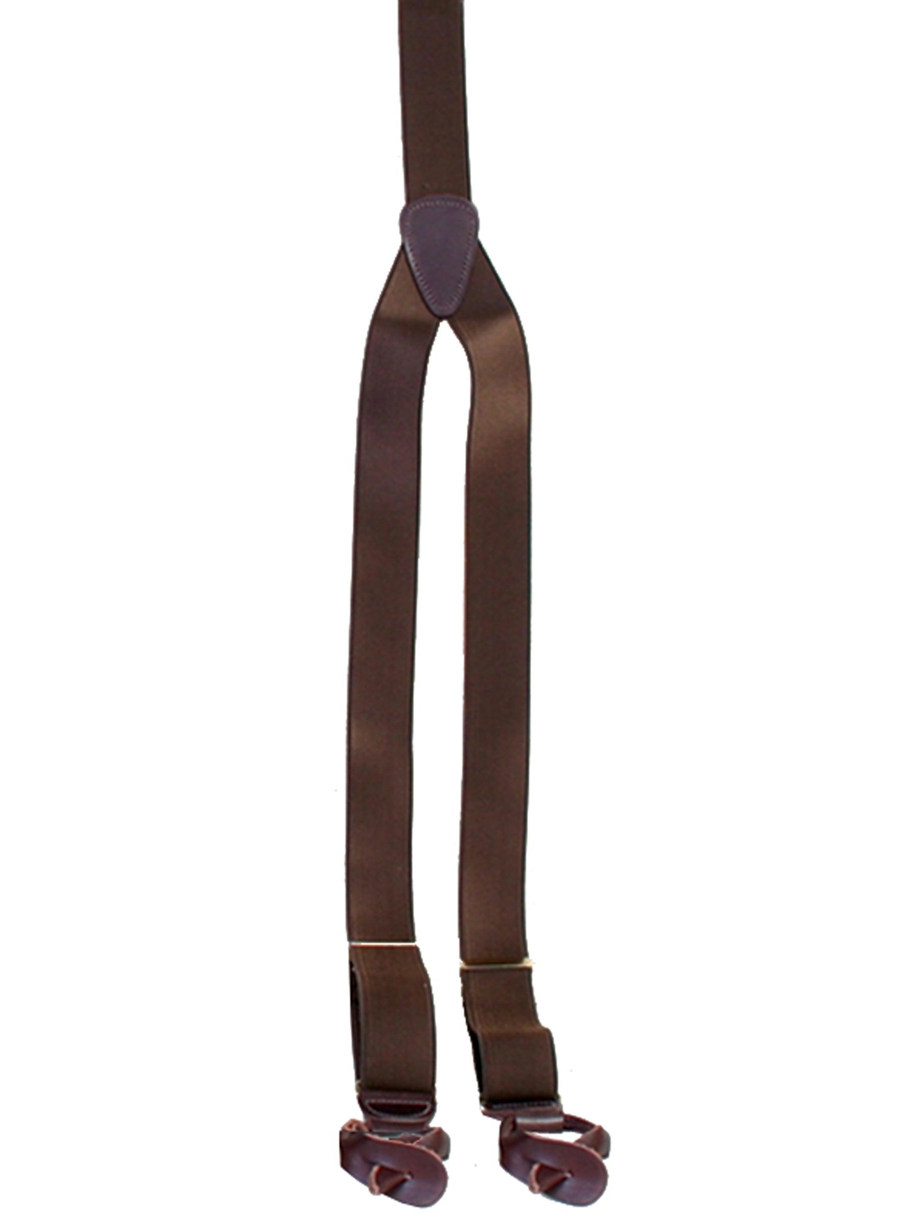 Scully BROWN FRENCH SILK SUSPENDER - Flyclothing LLC