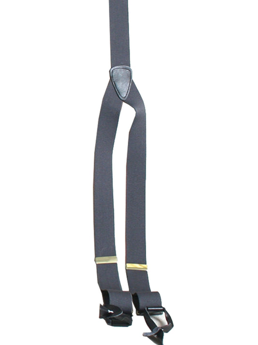 Scully CHARCOAL ELASTIC SUSPENDERS - Scully Leather