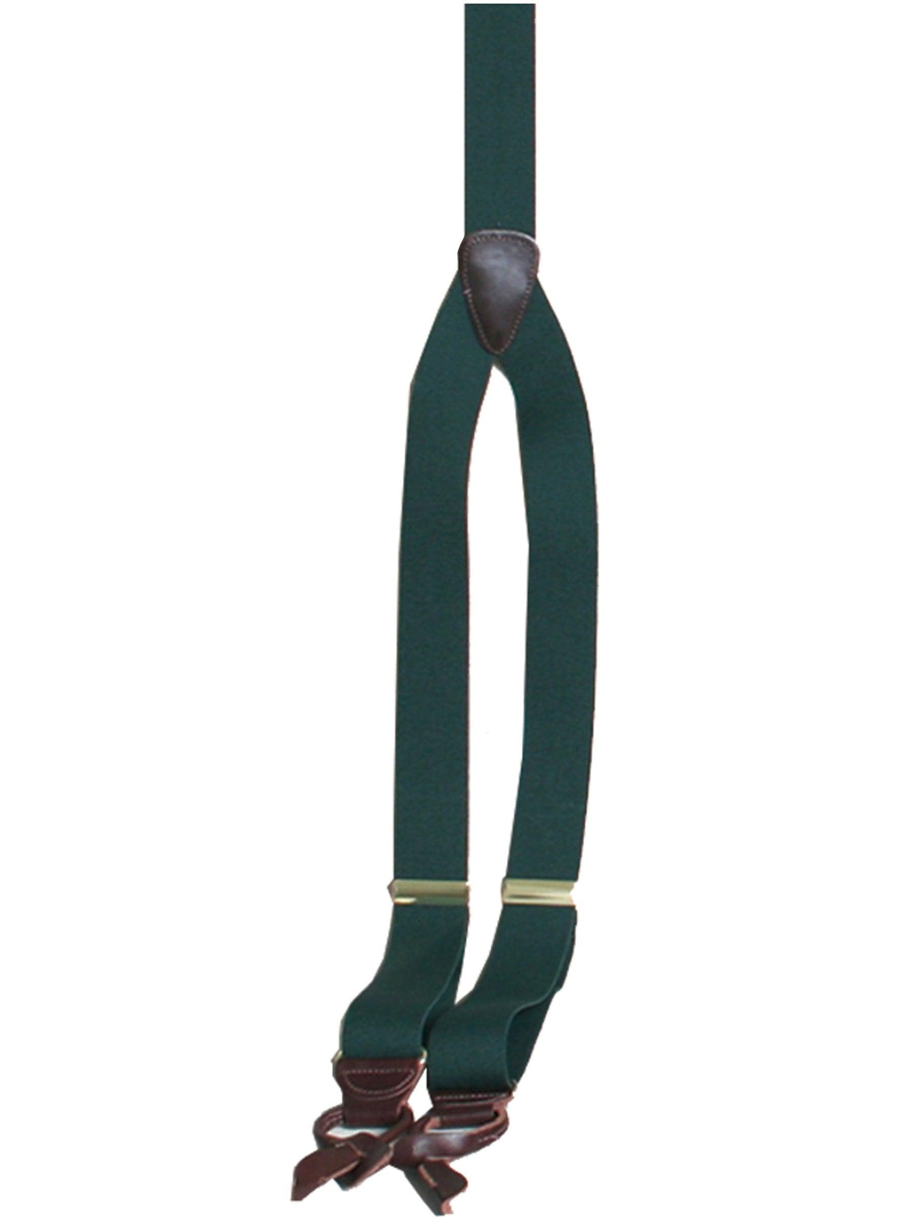 Scully HUNTER GREEN ELASTIC SUSPENDERS - Scully Leather