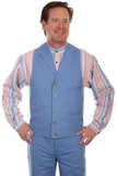 Scully Leather Sky Canvas Mens Vest - Scully Leather