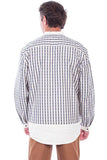 Scully BLUE DIAMOND STRIPE SHIRT - Scully Leather
