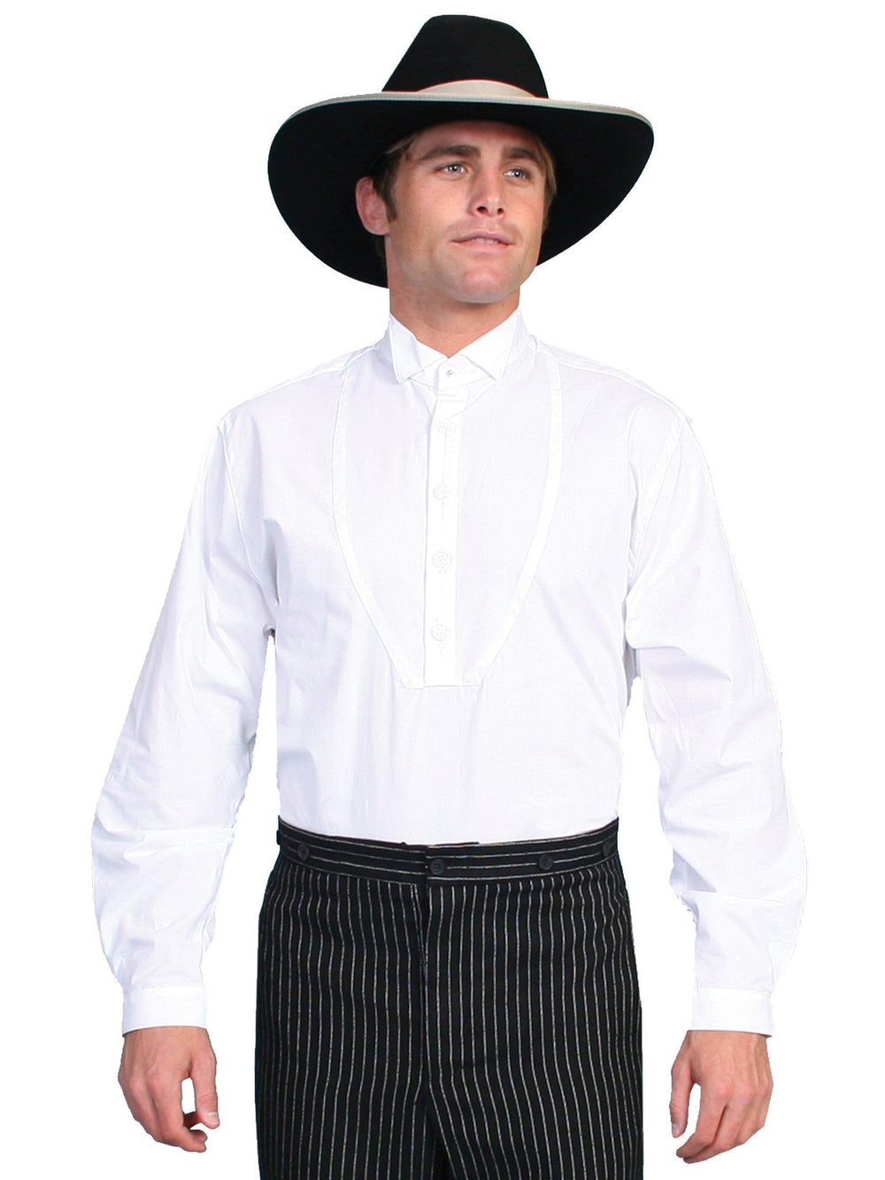 Scully WHITE WING TIP COLLAR SHIRT - Scully Leather