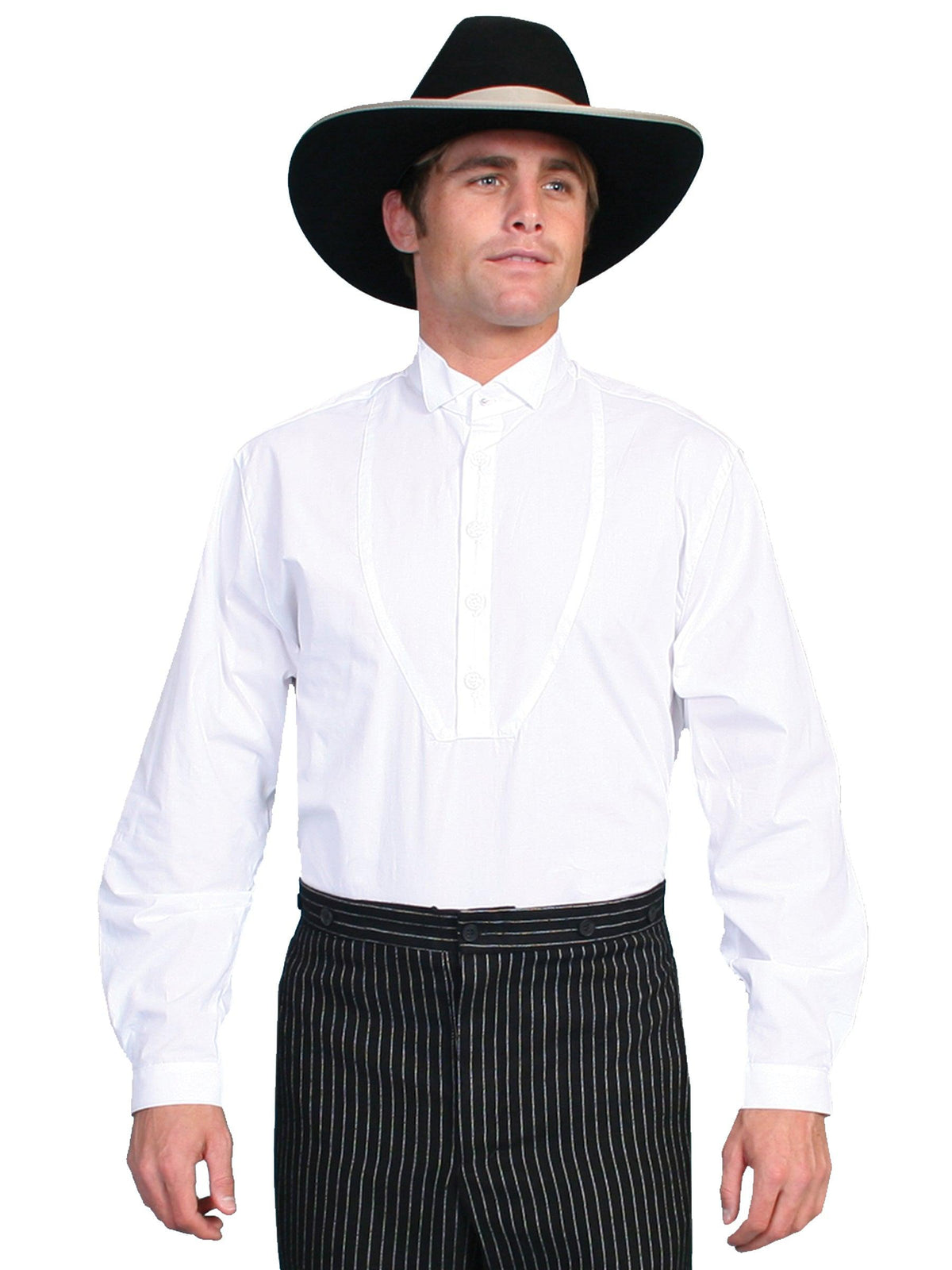 Scully WHITE WING TIP COLLAR SHIRT - Flyclothing LLC