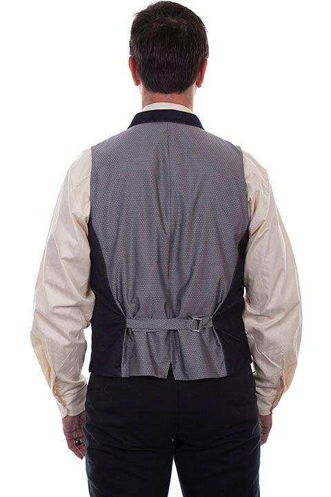 Scully BLUE SOLID 4 POCKET POINT BOTTOM VEST - Scully Leather - Flyclothing LLC