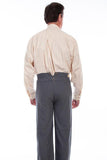 Scully Leather 95% Cotton 5% Spandex Charcoal Herringbone Pant - Scully Leather