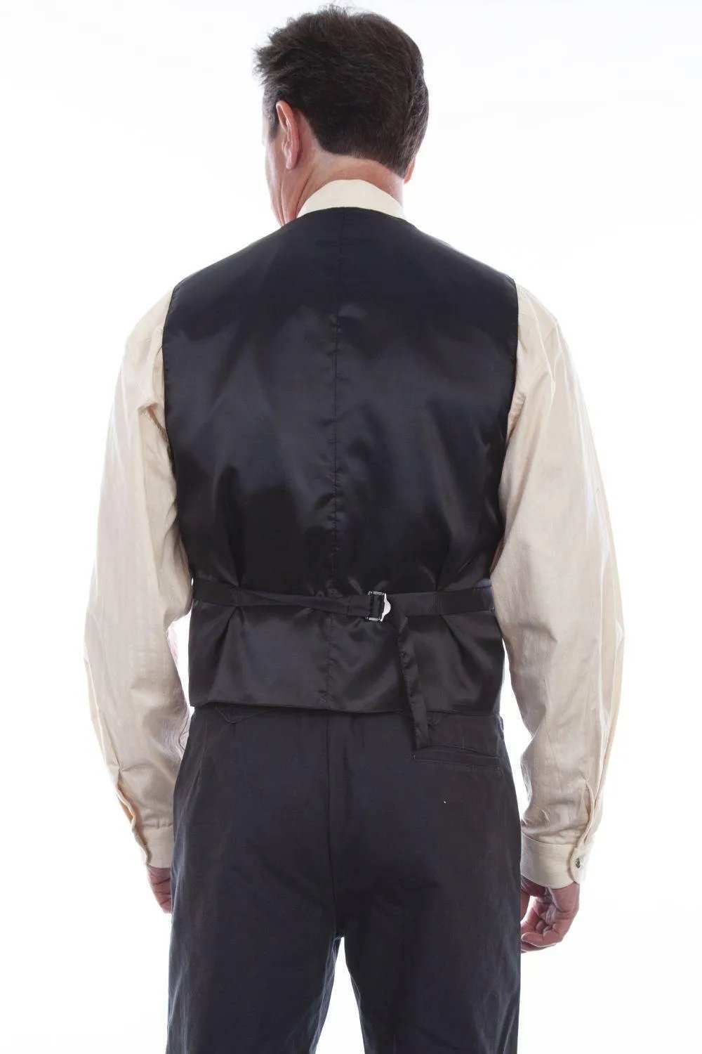 Scully Red Silk Single Breasted Vest - Scully Leather - Flyclothing LLC