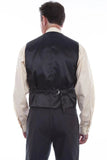 Scully Red Silk Single Breasted Vest - Scully Leather