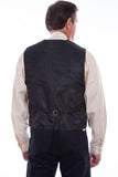 Scully Jaquard Vest Chocolate - Scully Leather
