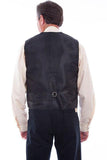 Scully Jaquard Vest Pewter - Scully Leather